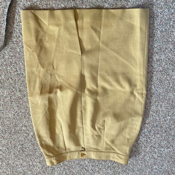 Vintage Burberry’s Wool Pencil Skirt Khaki - Picture 4 of 7